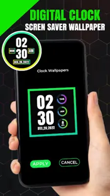 Digital Clock Wallpapers live android App screenshot 0