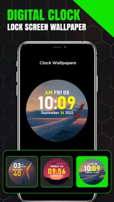 Digital Clock Wallpapers live android App screenshot 1