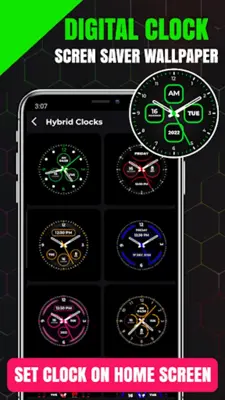 Digital Clock Wallpapers live android App screenshot 2